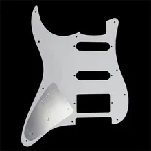 

White/Black 11 Holes 3 Ply SSH Guitar Pickguard Scratch Plate For Strat SQ Electric Guitars Precision Bass PB Guitar Pickguard