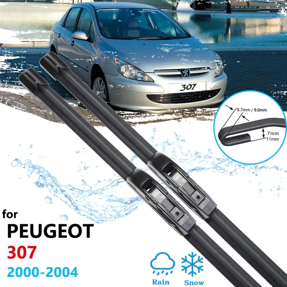 Car Wiper Blades for Peugeot 307 307SW 307CC hatchback sedan 2000 2001 2002 2003 2004 Front Windscreen Wipers Accessories | Автомобили и