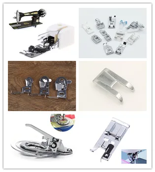 

New Household Presser Hemmer Foot Walking Sewing Machine Part Tool Silver Sewing Accessories Home Decor Supplies 6 Styles