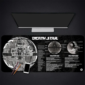 

Extra Large Star Wars Mouse Pad Gaming Waterproof Mousepad Non-slip Rubber Desk Mat with Un-Lock Edge Computer Keyboard Pad