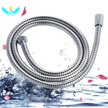 

1.5m Anti-twist Stainless Steel Chrome Shower Head Bathroom Water Hose TOB