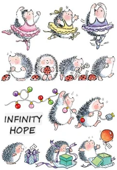 

Cartoon hedgehog pattern Stamp And metal die Scrapbooking Alphabet Stamp Embossing Craft making Silicone Transparent Stamps
