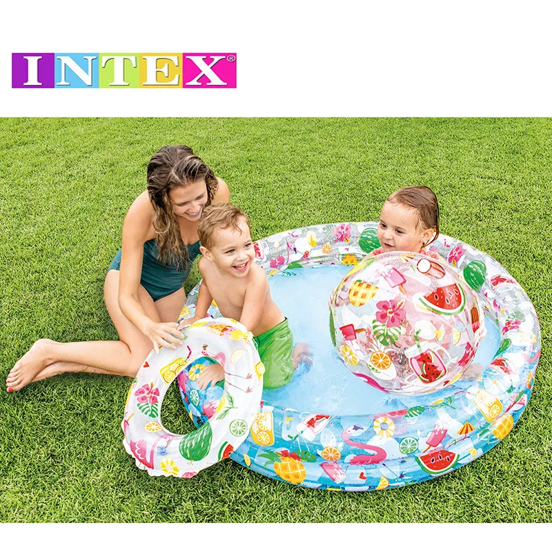 

INTEX Children Infant Swimming Pool Kids Family Inflatable Pool Oceans Ball Pool Sand Pool Pool Toy Combination