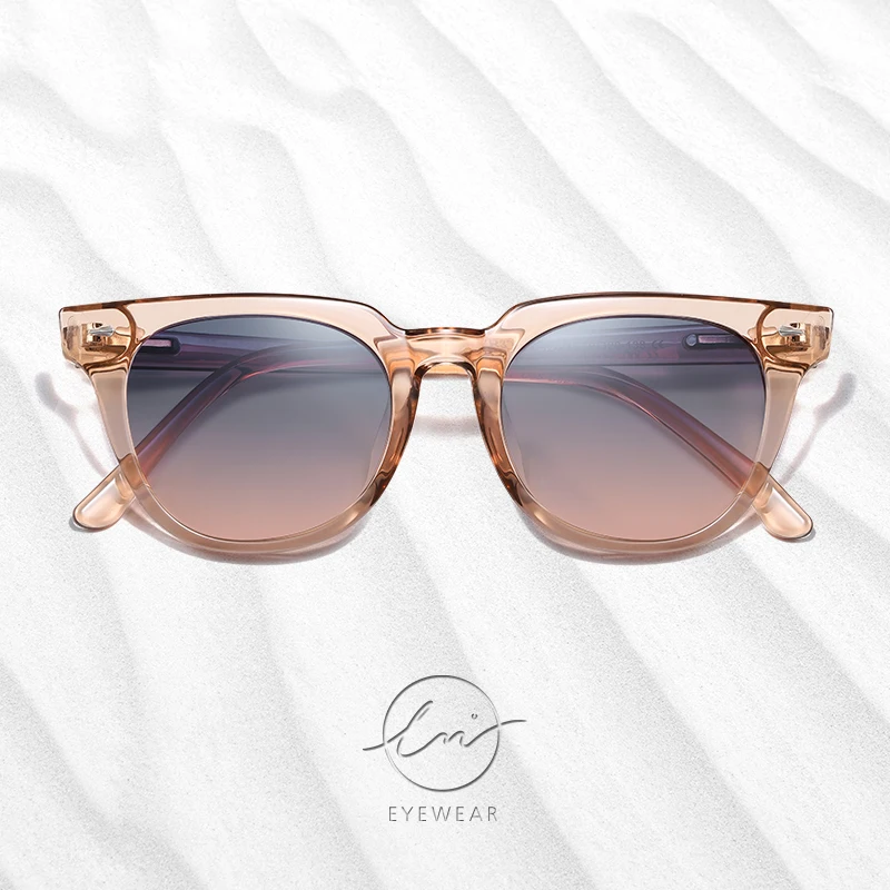 

LM New Vintage Polarized Sunglasses Women Men Transparent Frame Candy Color Lens Glasses Classic Retro Outdoor Lentes De Sol