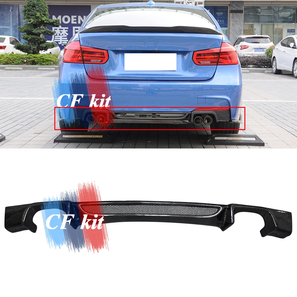 Комплект бампера CF из углеродного волокна спойлер задняя губа ДЛЯ BMW F30 M Tech Sport