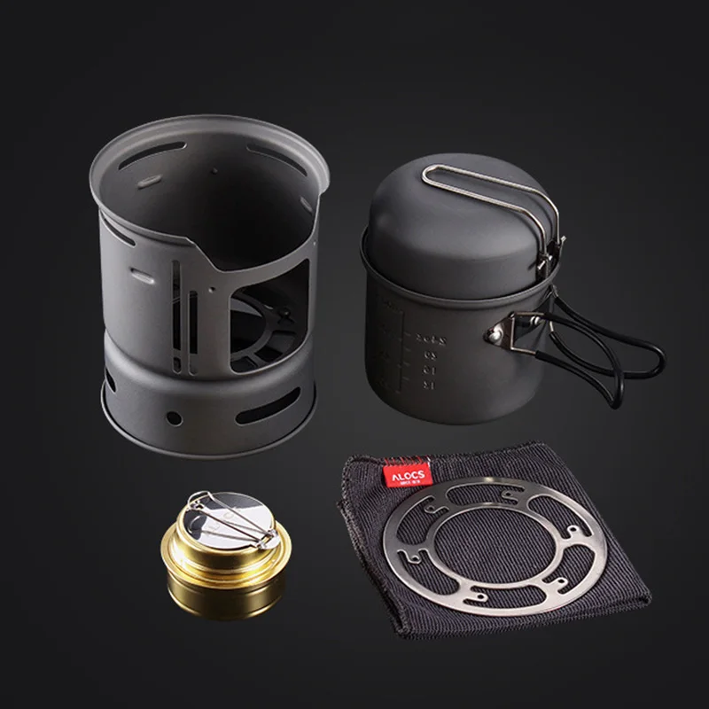 

Outdoor Camping Hiking Backpacking Picnic Cookware Cook Cooking Pot Bowl 7x Set