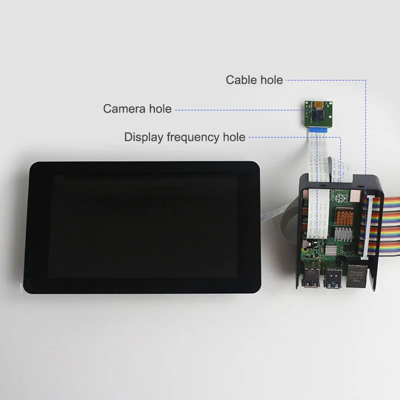 Пластиковый чехол, совместимый с Raspberry Pi 4B FKU66
