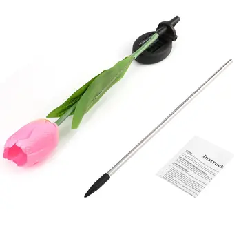 

ICOCO Tulip Flower Solar Power LED Light Waterproof Outdoor Garden Yard Lawn Landscape Balcony Decorative Lamp Energy-saving