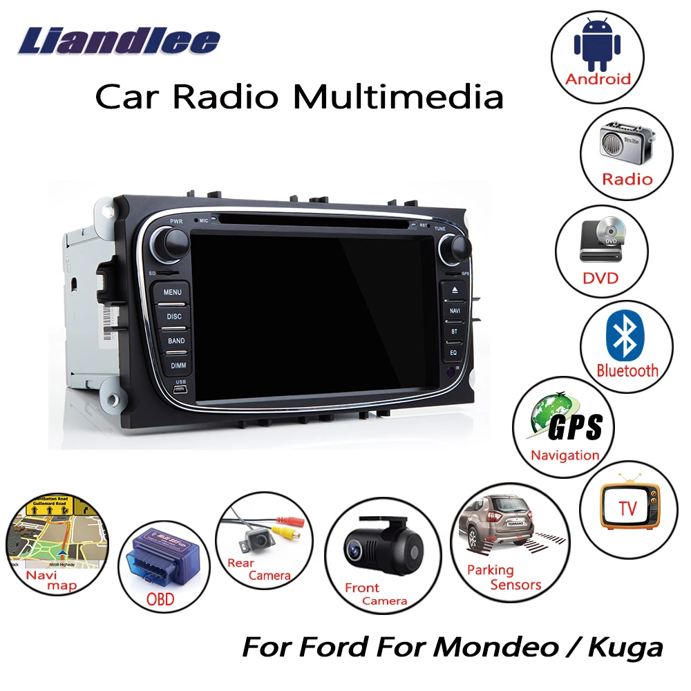 

Car Radio CD DVD Player For Ford Mondeo/Kuga 2007 2008 2009 2010 2011 2012 Android Multimedia GPS Navigation Screen System 2din