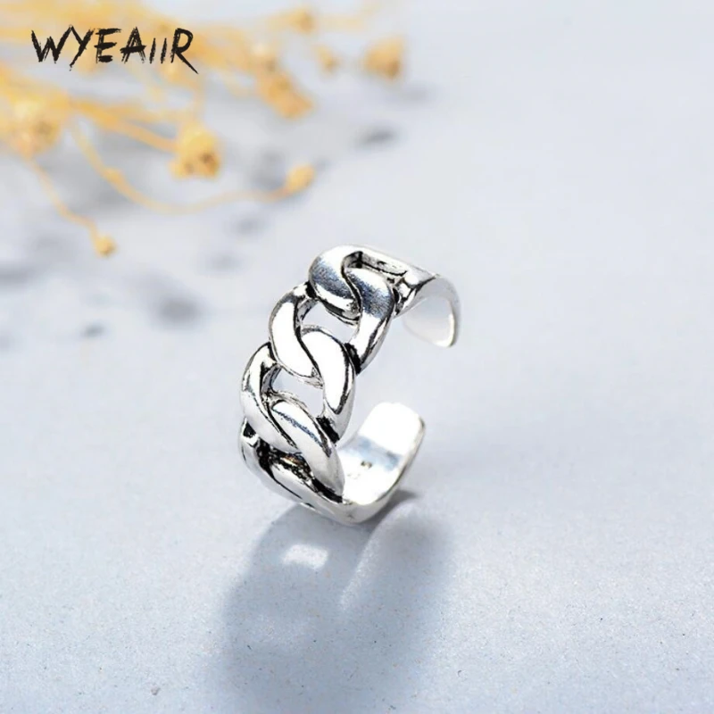 Женские кольца WYEAIIR из стерлингового серебра 925 пробы с изменяемым