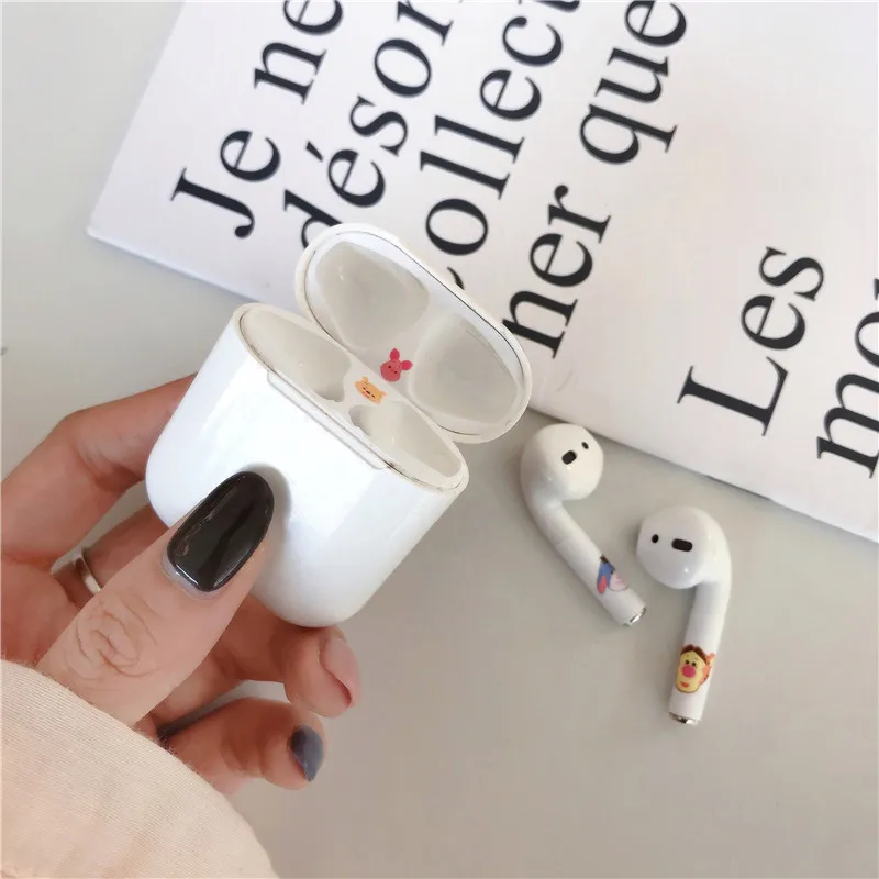 Милый защитный чехол s для Airpods, чехол, защита от пыли, наклейка, внутренняя крышка, s пленка для Apple Air Pods 2 1