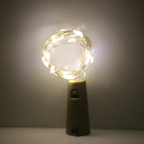 중성 흰색 LED 코르크 모양 구리 와이어 스트링, 유리 공예 크리스마스 파티 장식용 요정 라이트 와인 병, 1M, 2M, 3M, 10, 20, 30 2