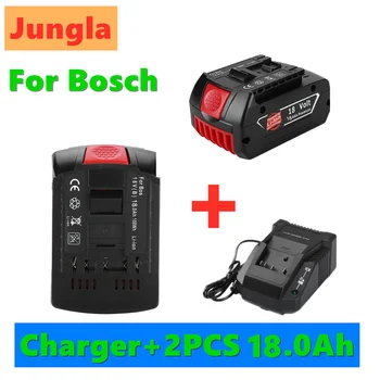 

18V 18000mAh Rechargeable For Bosch 18V Battery Backup 18.0Ah Portable Replacement BAT609 Indicator light+3A Battery Charger