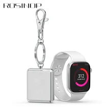 Rosinop Мини QI Беспроводное зарядное устройство для apple watch магнитное зарядное устройство для iwatch 1 2 3 4 cargador usb быстрозарядная станция