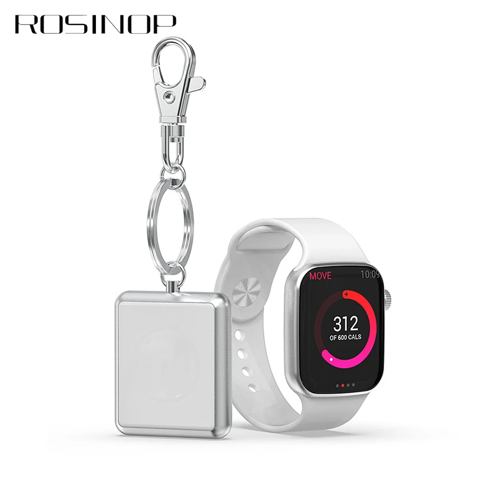 Rosinop Мини QI Беспроводное зарядное устройство для apple watch магнитное iwatch 1 2 3 4 cargador usb
