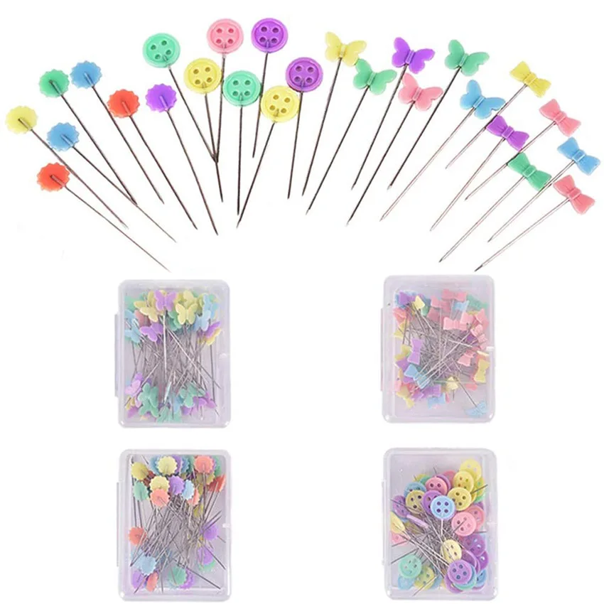 Alfileres con cabeza de flor para costura, alfileres de retales de colores  variados, herramienta de costura, artes de aguja y cojín de alfiler de  erizo a elegir, 100 Uds. - AliExpress