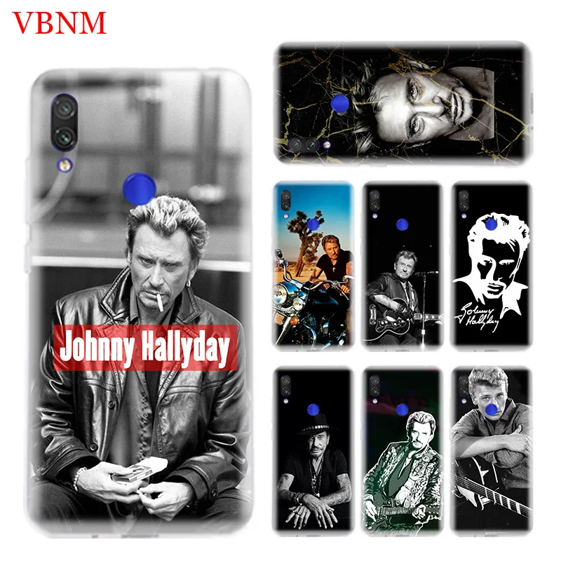 

Johnny Hallyday Music Cover Phone Case for Xiaomi Redmi Note 7 7S 6 5 S2 GO Y3 K20 Pro 4 4X 6A Mi 9 8 A2 Lite SE Coque Capa