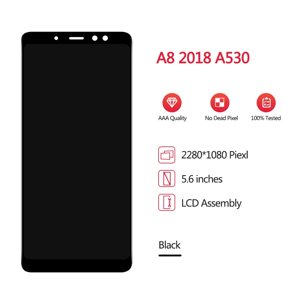 Для 5," samsung A8 A530 ЖК-дисплей+ сенсорный экран панель дигитайзер сборка Замена