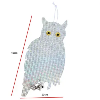 

New Garden decoration Bird repellent Owl scarecrow reflector