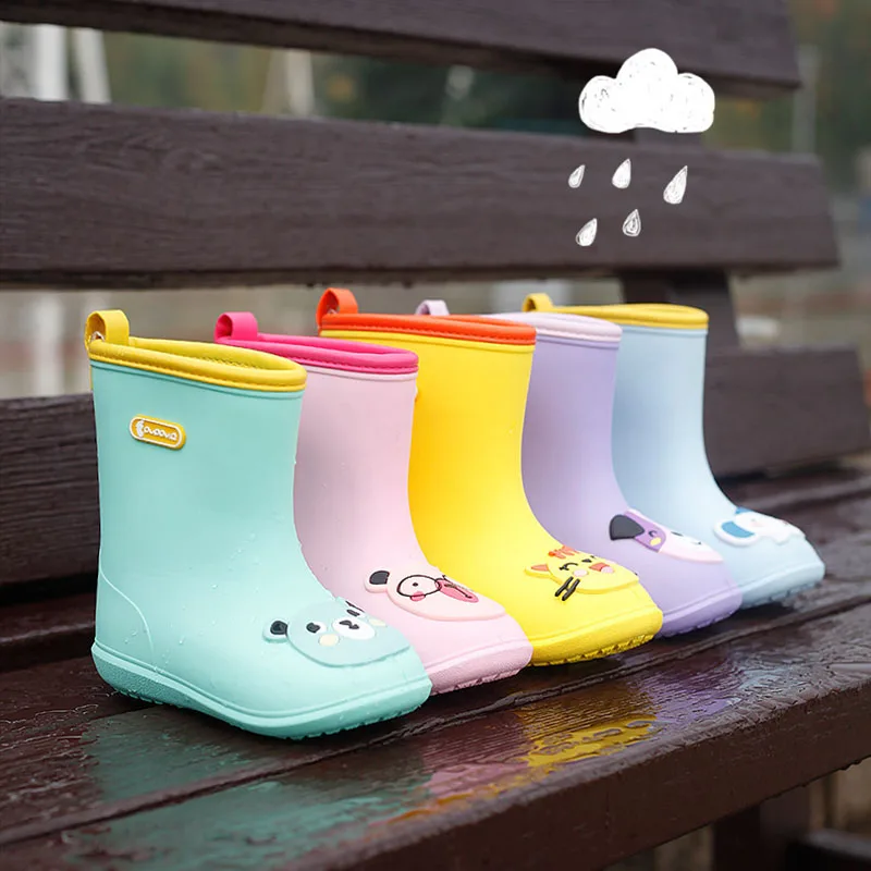 2020 новые детские резиновые сапоги обувь для маленьких девочек водонепроницаемая