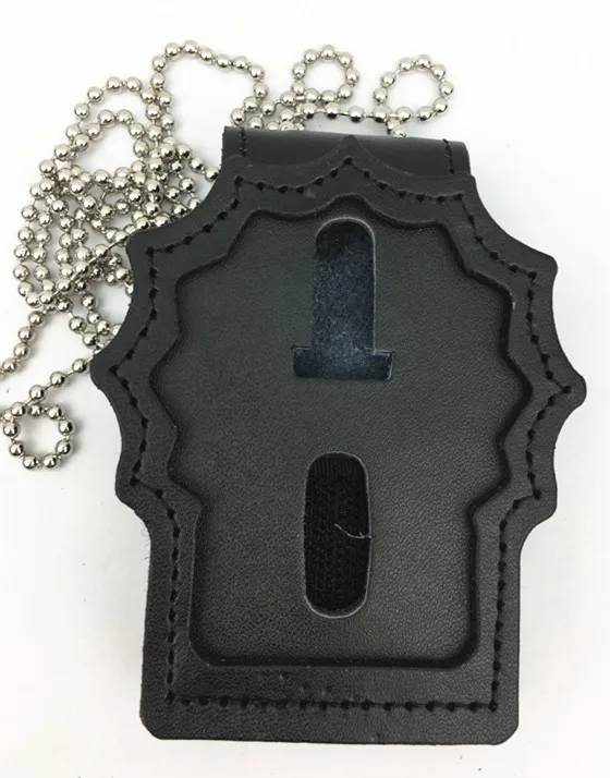 Американский держатель для бейджа универсальный из натуральной кожи