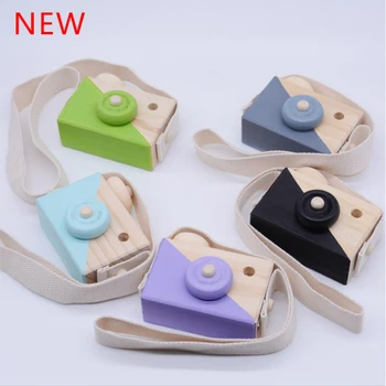 

Cute Wooden Handmade Camera Toys Baby Kids Room Decor Nordic Style Wooden Furnishing Articles Wooden Toys For Kid