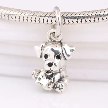 

S925 DIY Jewelry Labrador Puppy Dangle Charm fit Lady Bracelet Bangle