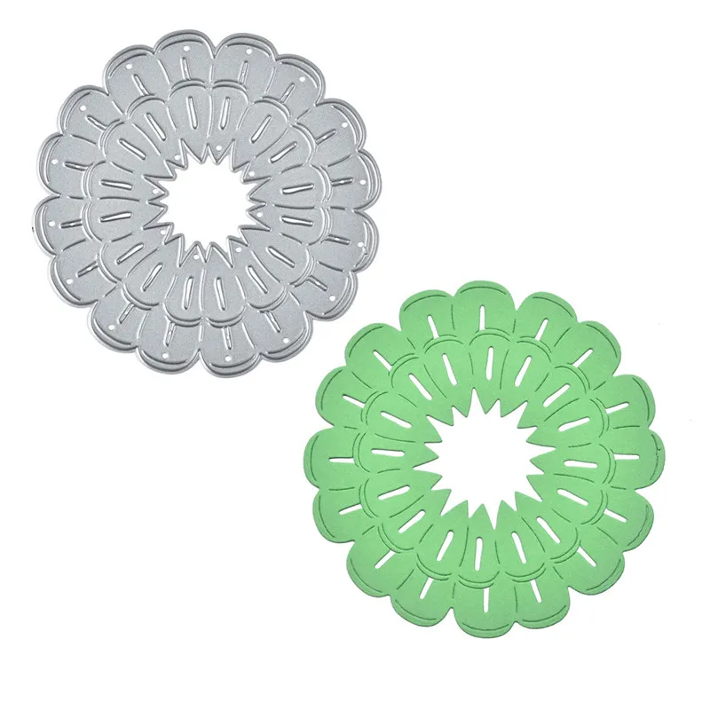 

Diyarts Flower Metal Cutting Dies for Card Making Scrapbooking Dies Embossing Stencil Craft Frame Dies Lace Cutting Dies