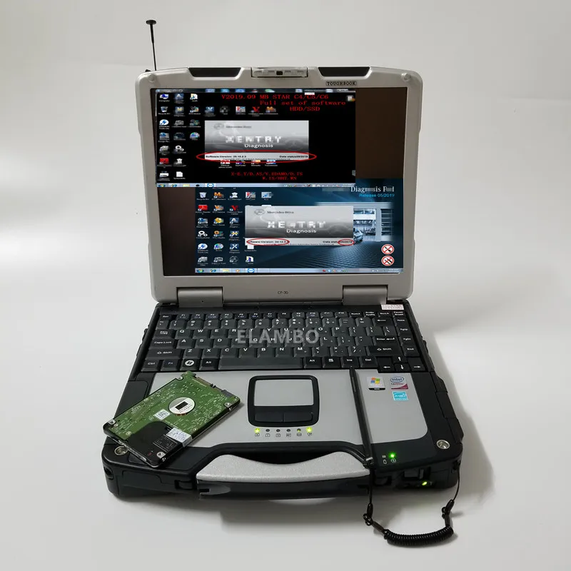 Ноутбук Toughbook CF30 4GB с новейшим полным,12 MB STAR C4/C5/C6 полным программным обеспечением HDD/SSD X-E.TRY/d. ts V8.13/d. as/e. pc