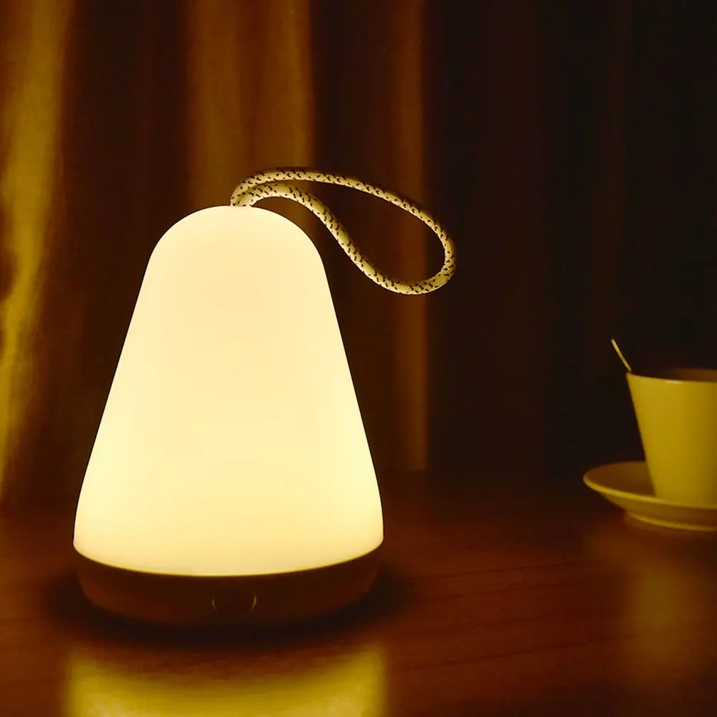 Portable Lantern Light Simple Led Desk Lamp Emergency Light Charging Usb Night Light Bedroom Bedside Reading Light