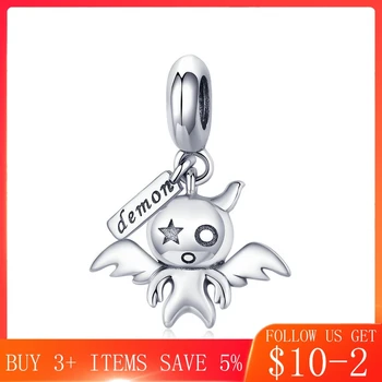 

CodeMonkey 100% 925 Sterling Silver Koakuma Little Evil Devil Beads Charms Fit Charm Bracelets Necklaces DIY Jewelry Making C975