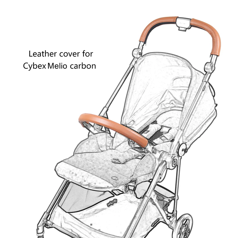 Чехол для из искусственной кожи Cybex Melio карбоновый чехол на ручку коляски