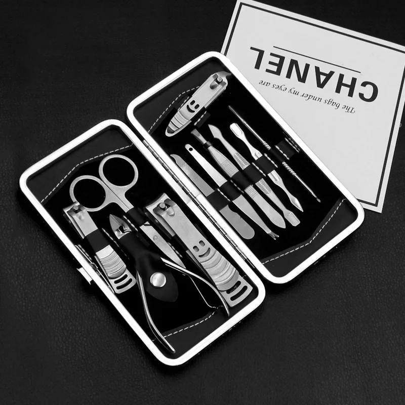 

Fine stainless steel 12-piece rofessional manicure set nail clippers hand tool set C1331 e