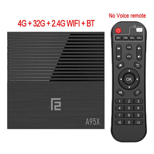 4G 32G 2.4G A95X F2 4K Смарт ТВ приставка Android 9,0 приставка ТВ 4 Гб 64 Гб Amlogic S905X2 2,4G/5G Wifi BT4.2 Голосовое управление пульт дистанционного управления Google ТВ приставка - Цвет: 4G 32G 2.4G