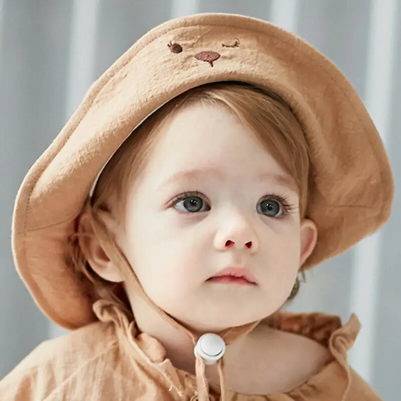 Cure Baby летняя уличная Панама для детей, однотонные розовые бежевые шапки солнечные пляжные шляпы для девочек, шляпы для принцессы, солнцезащитные шапки для маленьких девочек