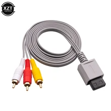 1,8 м 3 RCA кабель для Nintendo Wii контроллер консоли аудио видео кабель AV композитный 480p позолоченная 3RCA для будет кабель Шнур 1,8 м 3 RCA кабель для Nintendo Wii контроллер консоли аудио видео кабель AV композитный 480p позолоченная 3RCA для будет кабель Шнур