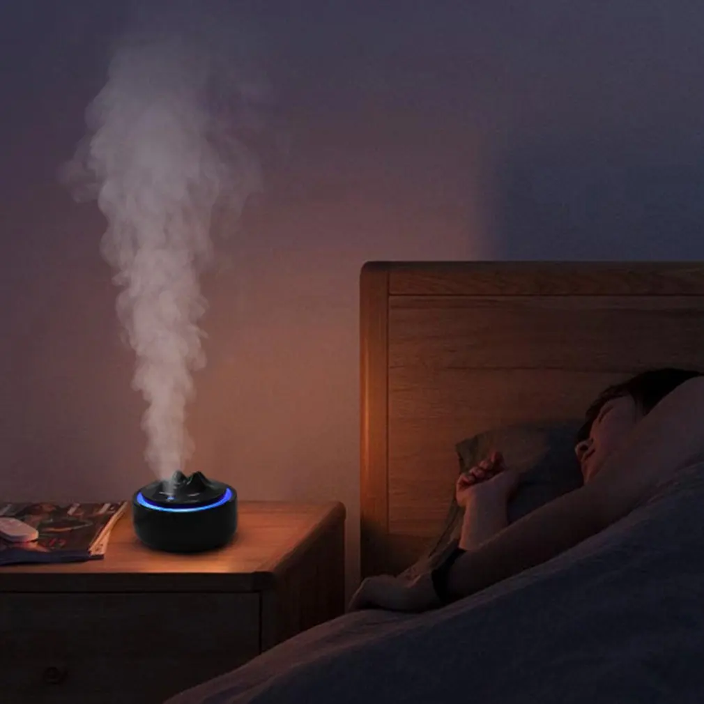 Usb Mountain Humidifier Mini Home Air Purifier Spray Aromatherapy Spray Portable Universal Spray Table Colorful Light