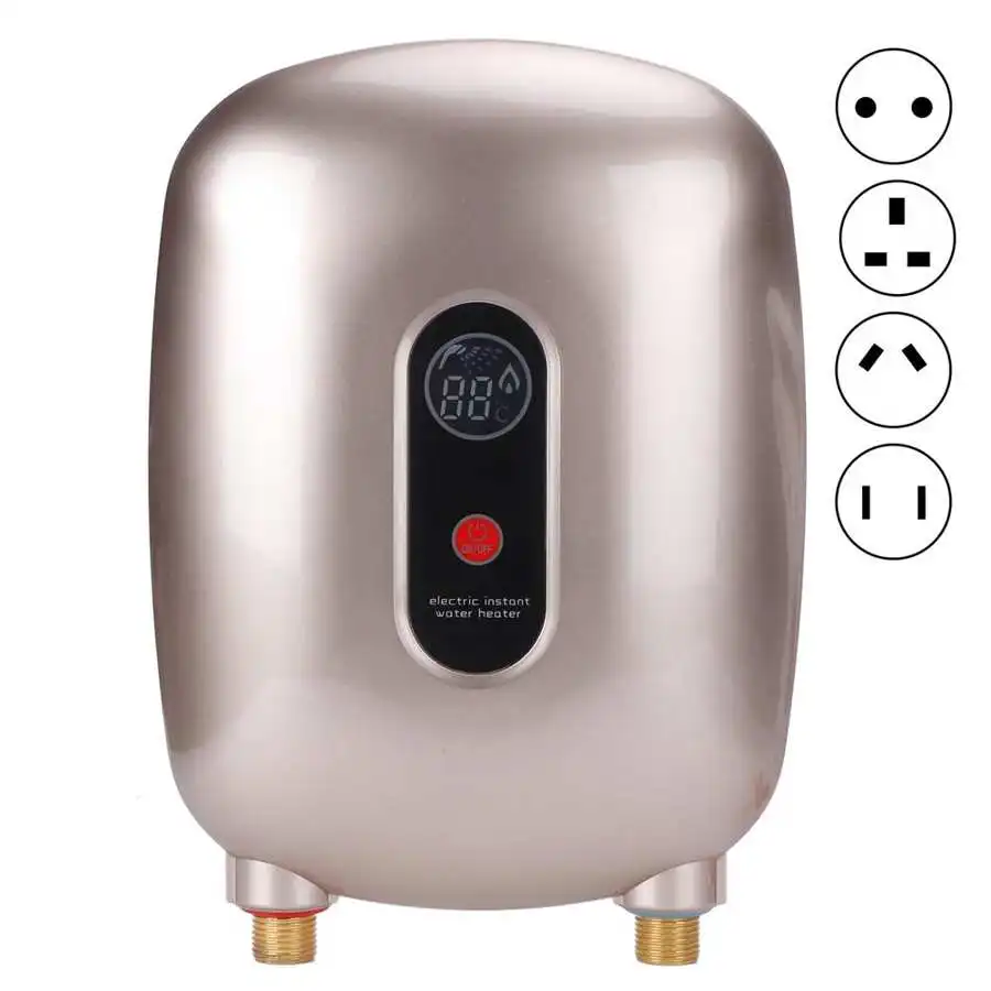 

3500W Water Heater Tankless Instant Water Heater Home Bathroom Kitchen 3 Second Fast Heating Shower Water Heater 3500W Water He