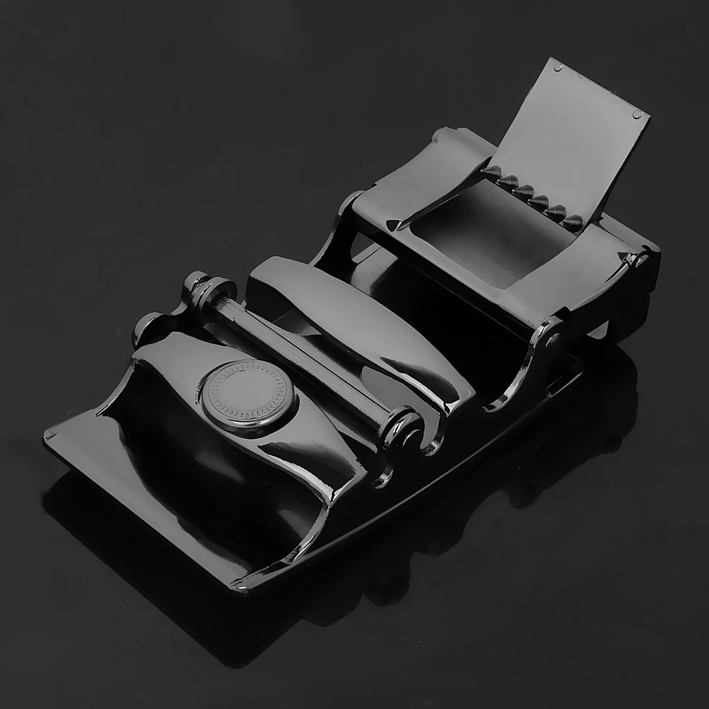Business Men Fashion Automatic Ratchet Belt Buckle High Quality  Alloy Black For 1.38-1.54 Inch Width Belt Leather Belt 