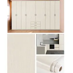 Wood Grain PVC Stickers for Wardrobe Cupboard Table Furniture Waterproof Self Adhesive WallpaperS Home Decor Wall Papers