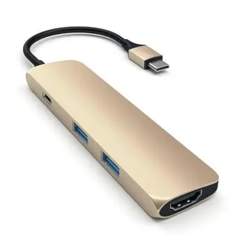 

USB adapter Satechi Slim Aluminum Type-C Multi-Port Adapter