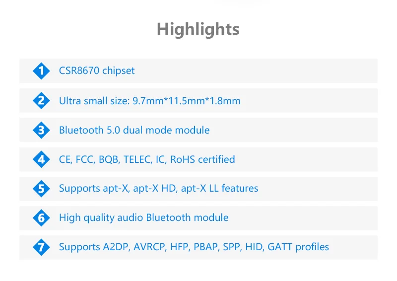 FEASYCOM Bluetooth аудио и данных макетная плата для CSR8670 чип Bluetooth модуль FSC-BT802