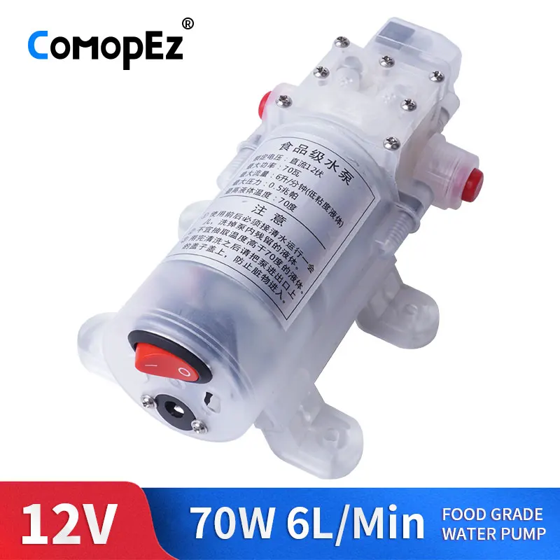 Водяной насос мембранный постоянного тока 12 В 70 Вт 6 л/мин|Насосы| |