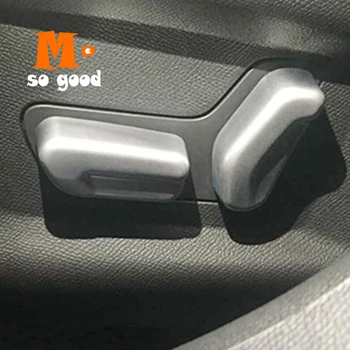 

ABS Matte Shell Interior Styling Accessories Decoration Sticker 2016 for Citroen C4 Car Seat Adjustment Switch Button Cover Trim