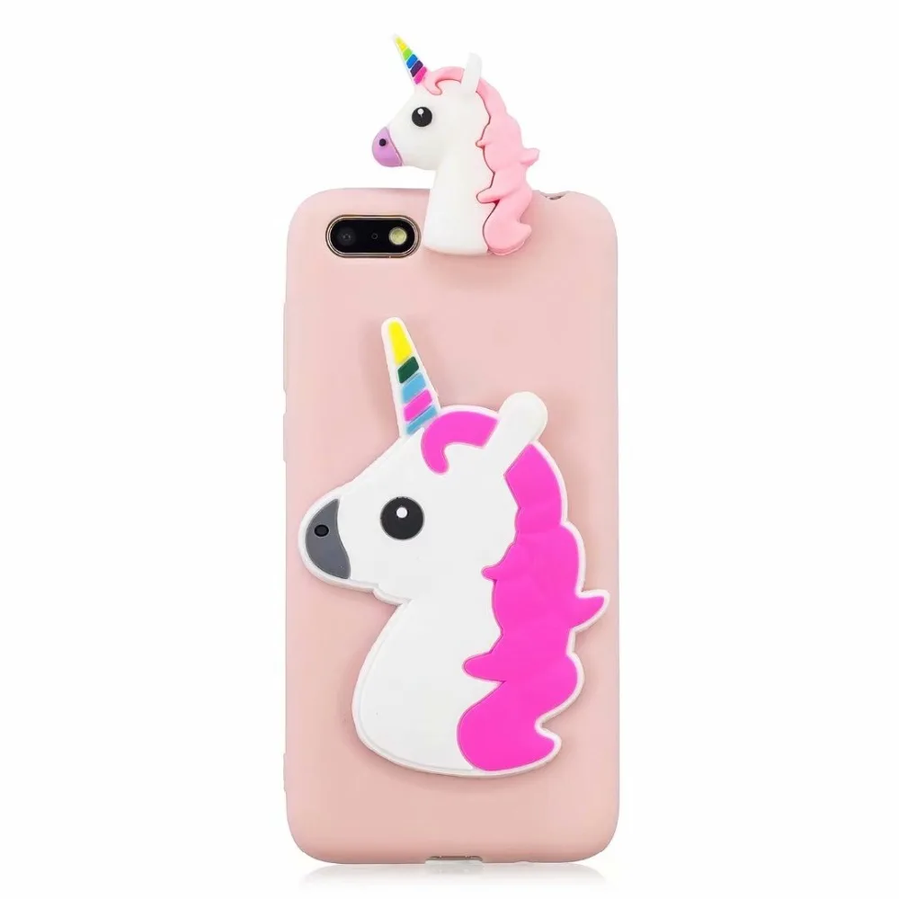 Мягкий силиконовый чехол с 3D рисунком единорога для huawei Y5 Prime DRA-L21 DRA-L02 чехол для huawei Y5 Lite DRA-LX5 5,45"