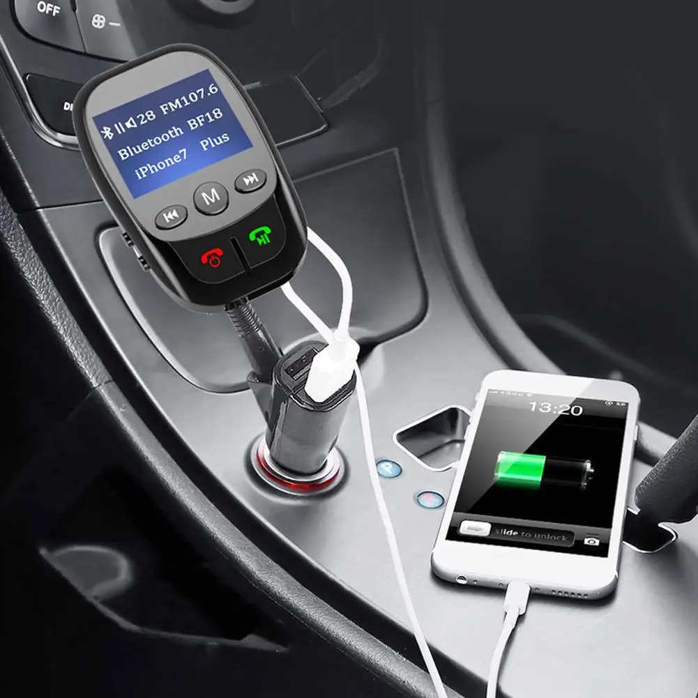 Автомобильный беспроводной Bluetooth fm-передатчик в автомобильном радио автомобильный комплект Bluetooth Handsfree и USB зарядное устройство Автомобильный MP3