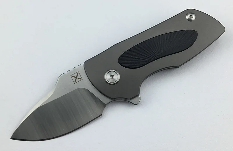 XY630 Флиппер складной нож шарикоподшипник 14c28n лезвие титановая ручка Кемпинг Охота Открытый Карманные Фруктовые Ножи EDC инструменты - Цвет: C