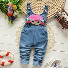 Spring Autu kids overall jeans clothes newborn baby denim overalls jumpsuits for toddler/infant girls bib pants
