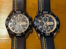 NAVIFORCE-reloj deportivo de lujo para hombre, cronógrafo de pulsera de cuero genuino militar, azul de marca, a la moda，hombre，relojes para hombre，relojes，rrelojes de cuarzo para hombre，relojes analógicos para hombre