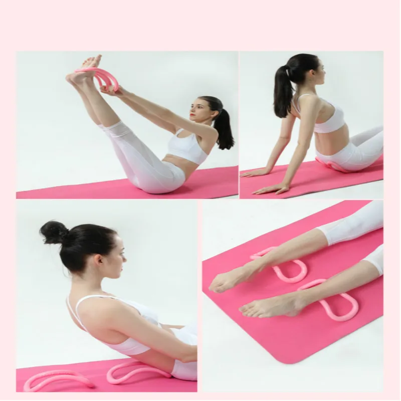 

Yoga plasic ring circle open back Stretch legs Pilates Circle Lace Ring Yoga Ring Home Training Yoga fitness ring Massage ring